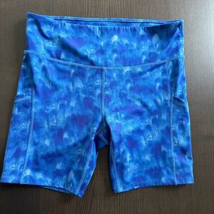 Target Blue Patterned Women's Bike Shorts